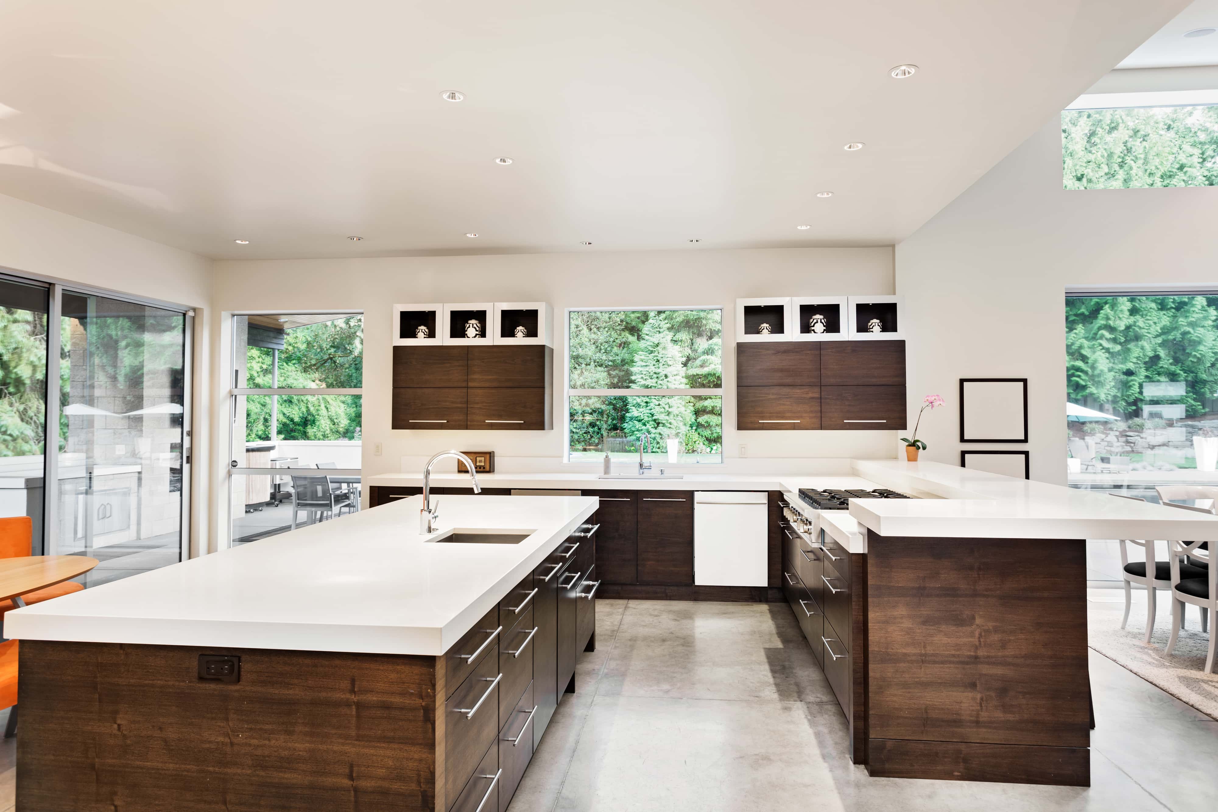 L Shaped Kitchen With Island By
