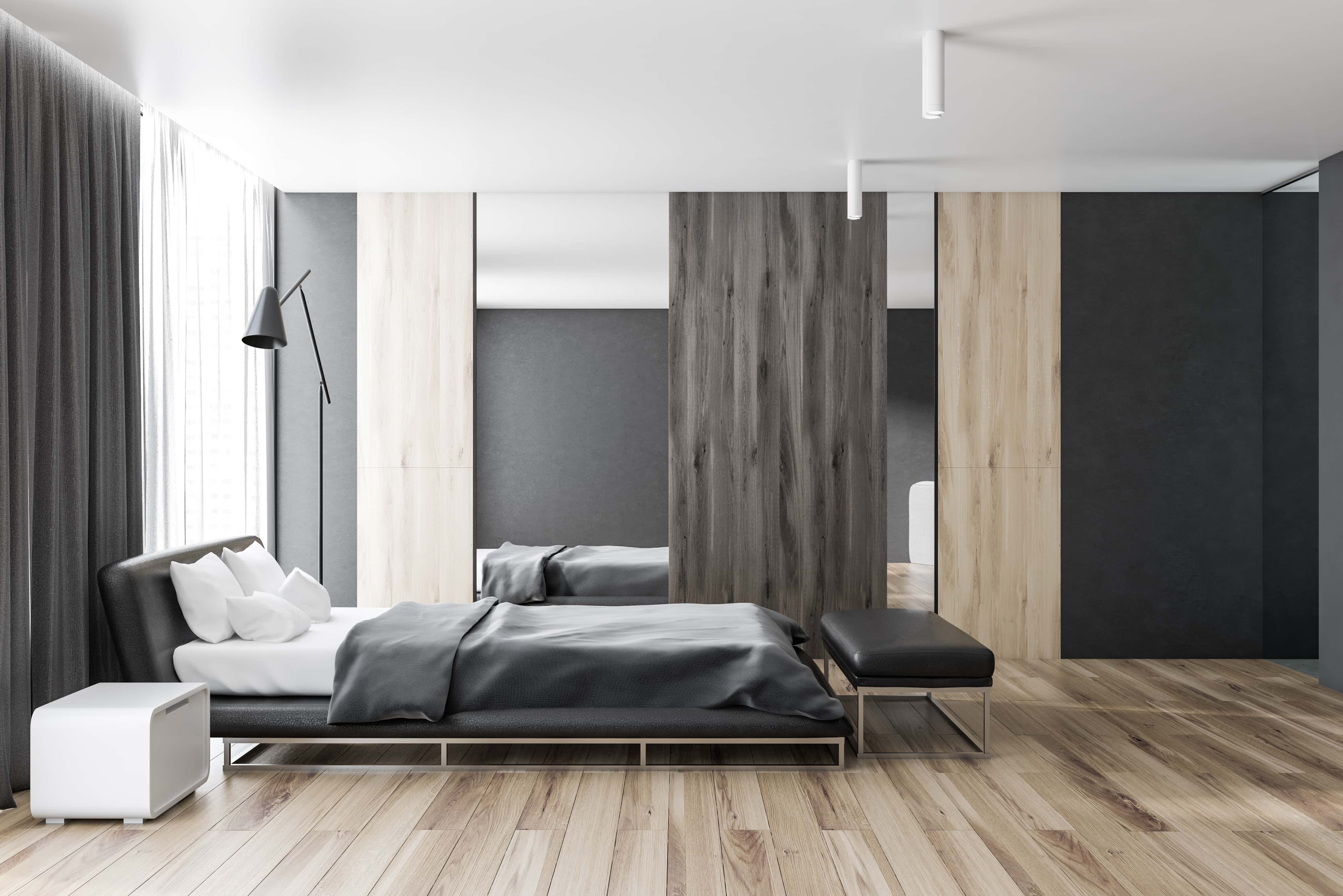 Wooden flooring for bedroom