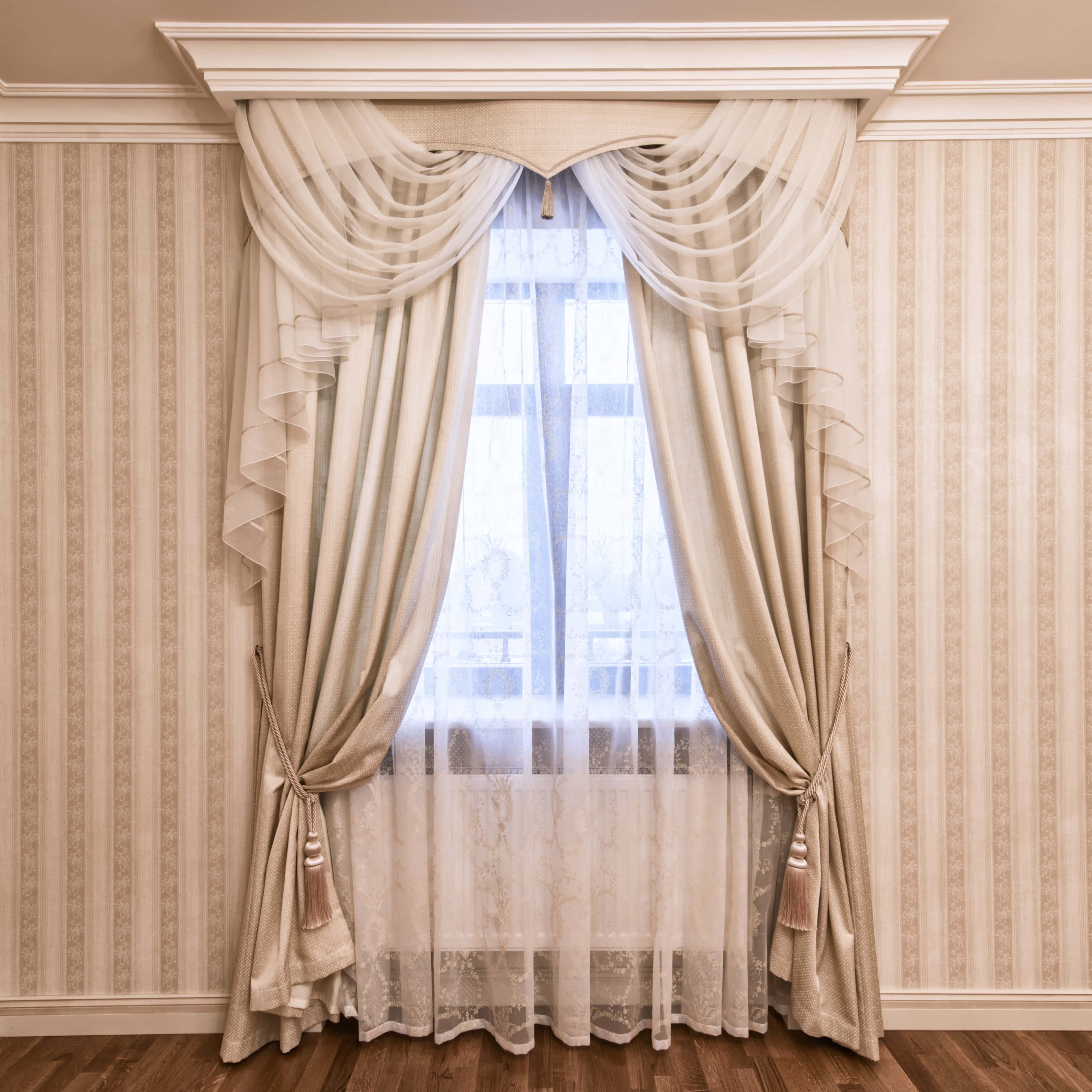 decorative silk curtains