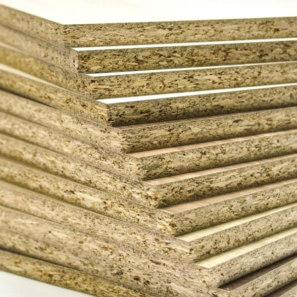 particle board cabinet material
