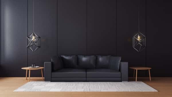 Black Colour Interior Design Theme