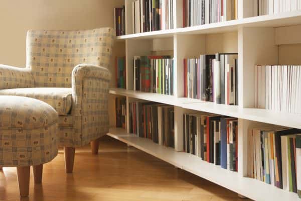 bedroom with reading corner