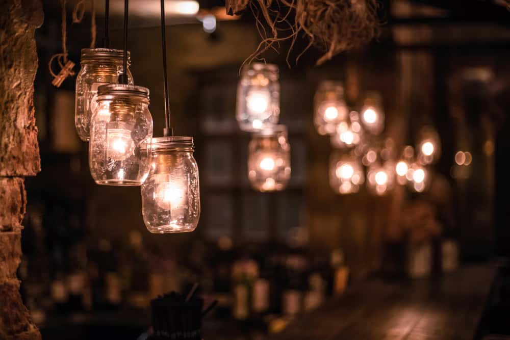 DIY fairy lights with mason jar
