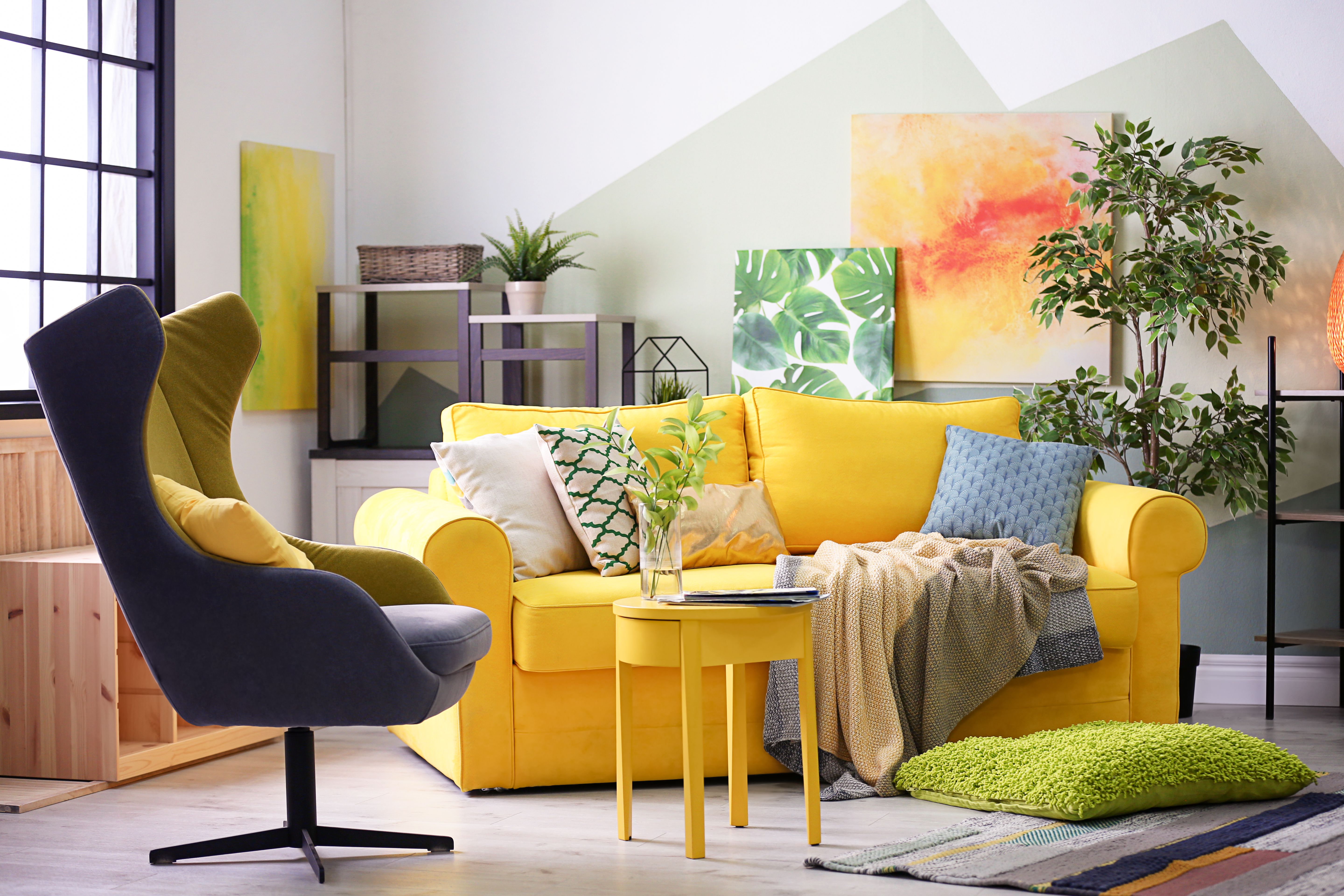 choose yellow sofa for your living room - homelane blog