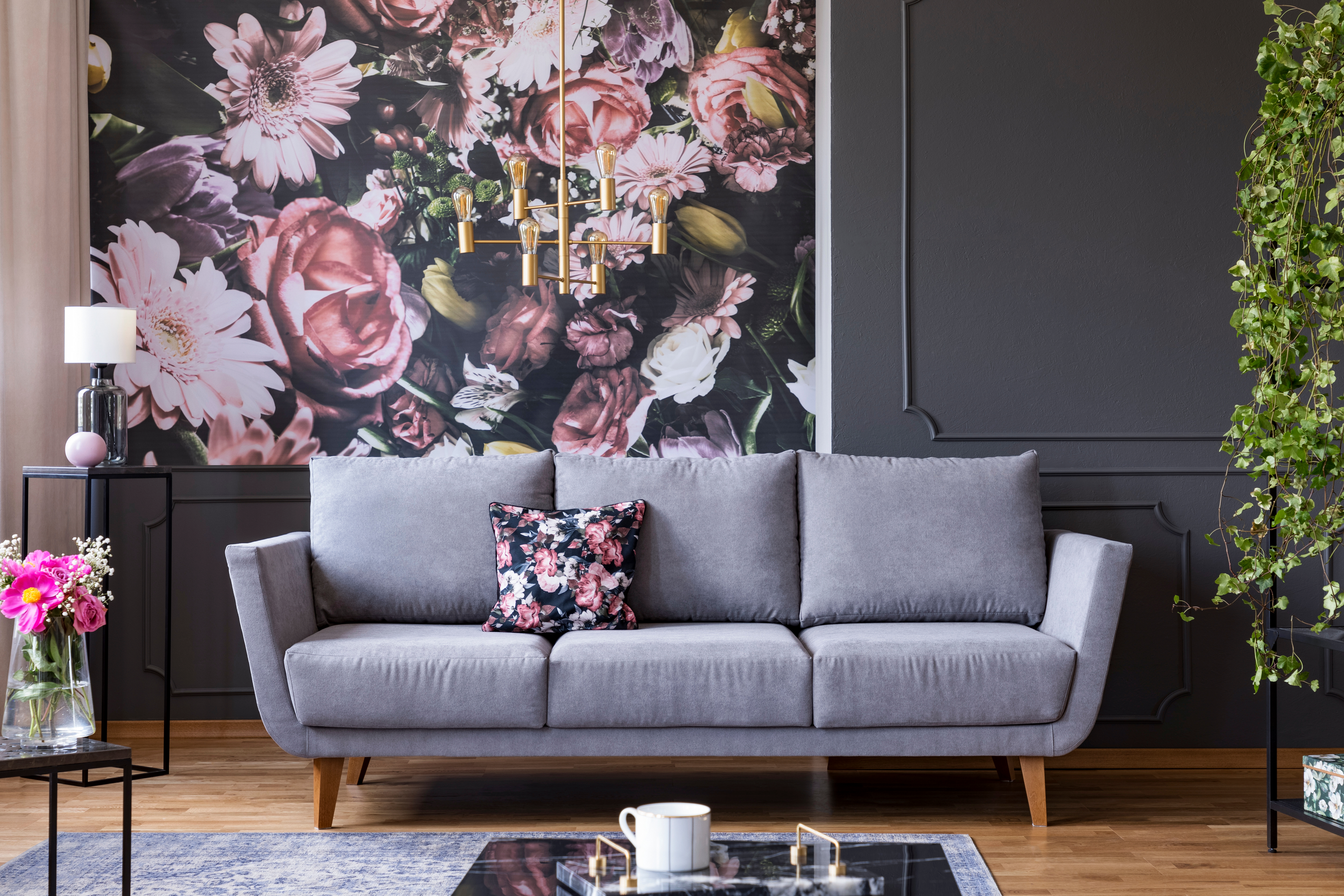 20 New Wall Designs for the Living Room in 20   HomeLane Blog