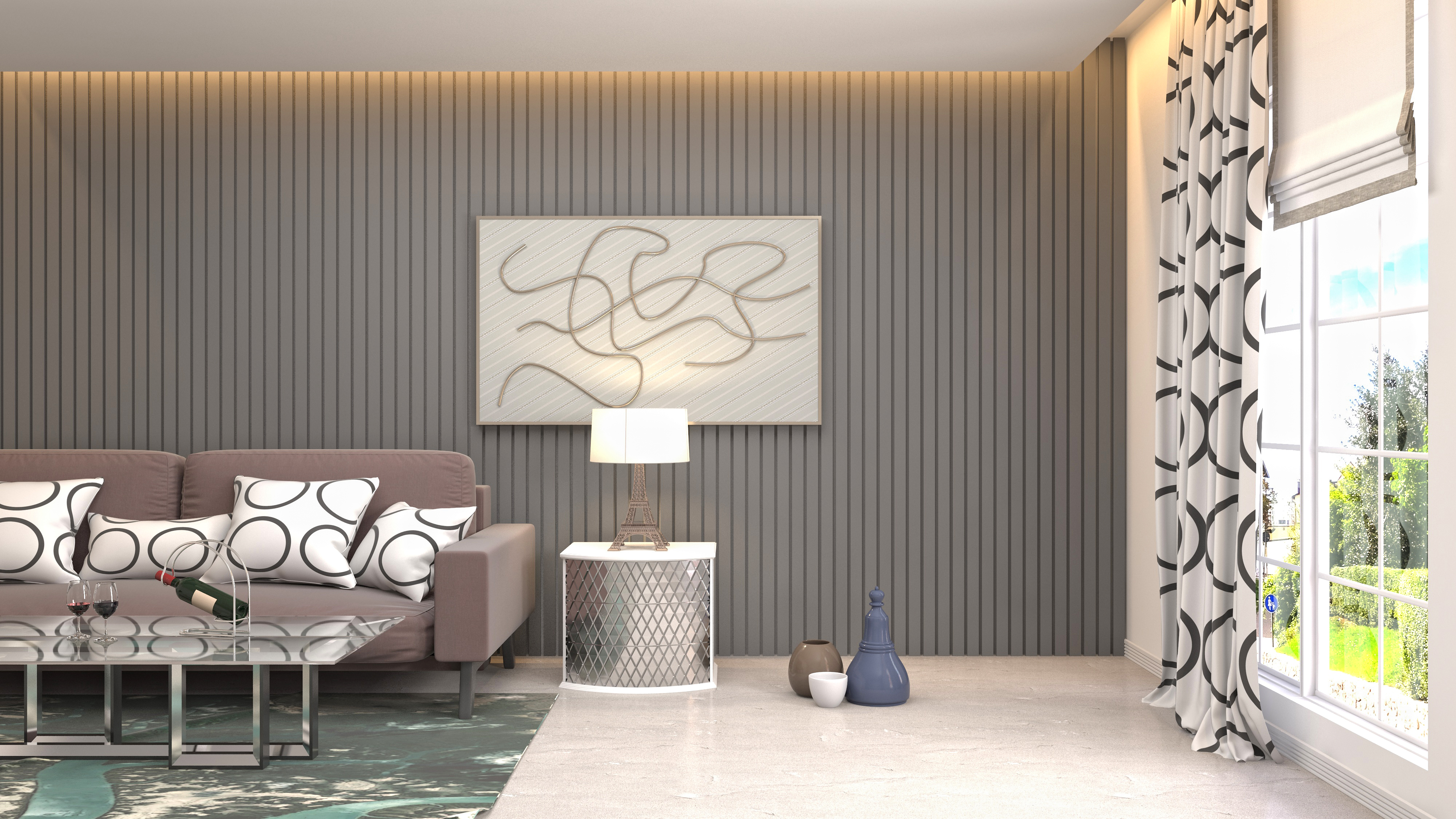 trending wall design ideas for living room