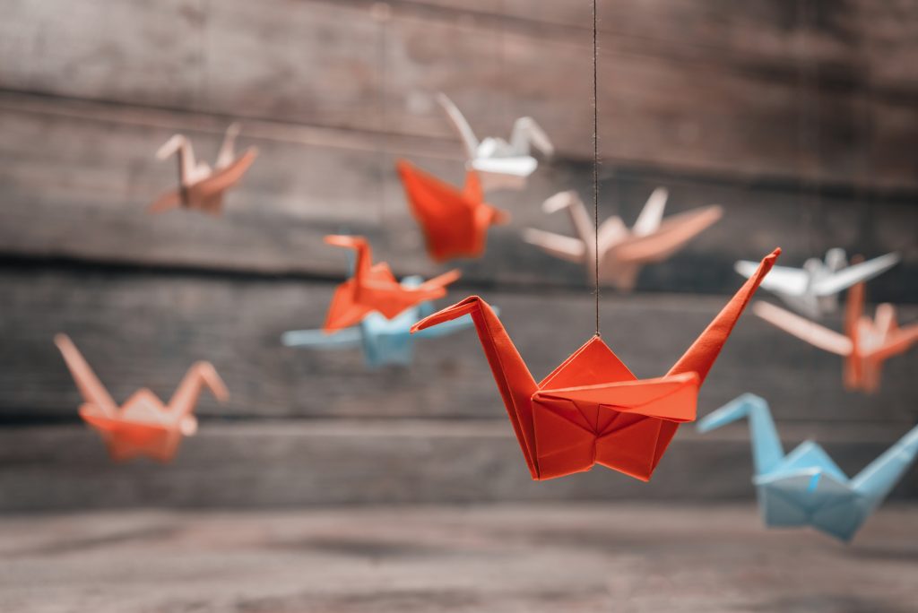 Origami Birds for decoration