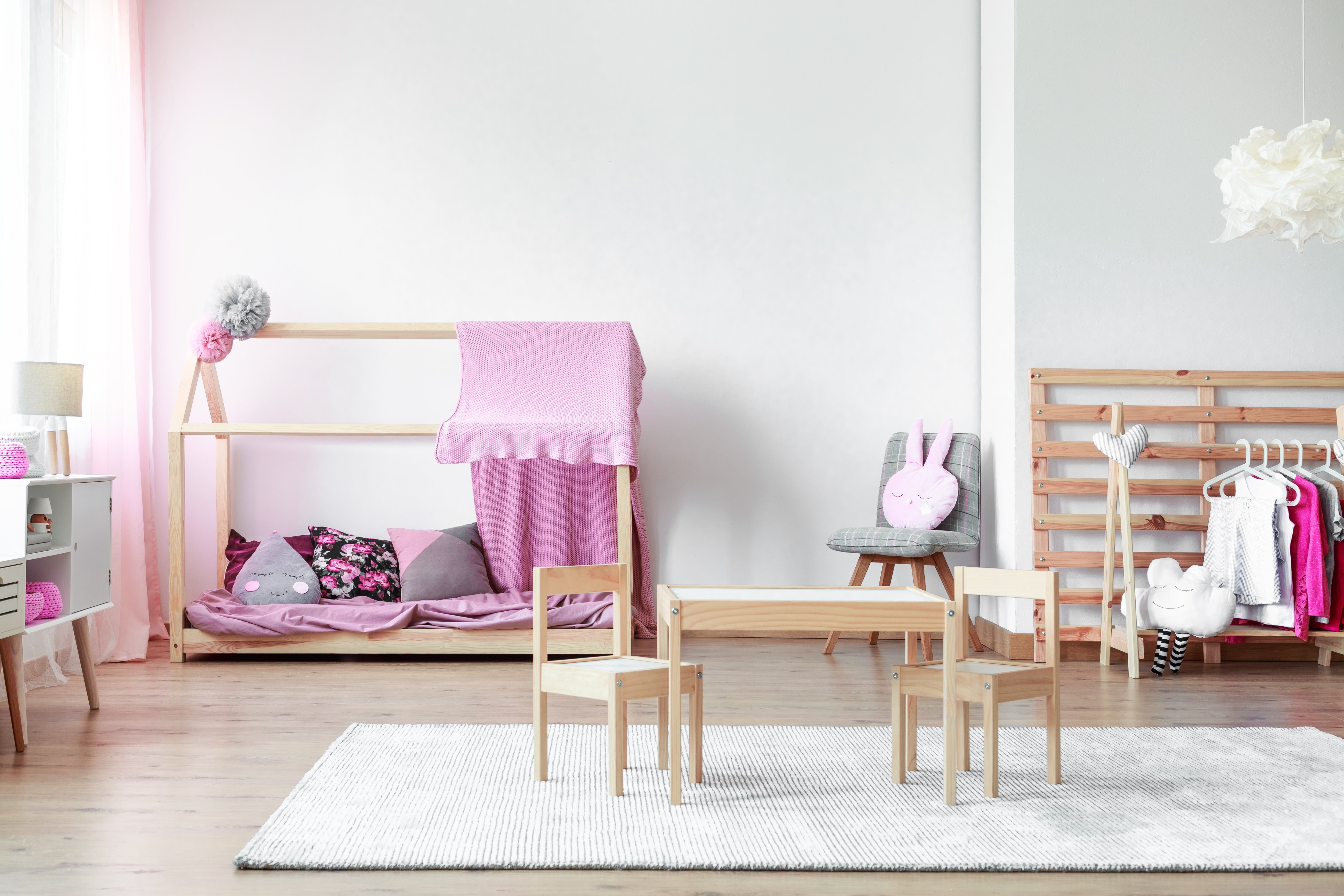 Pink Colour Girl Bedroom