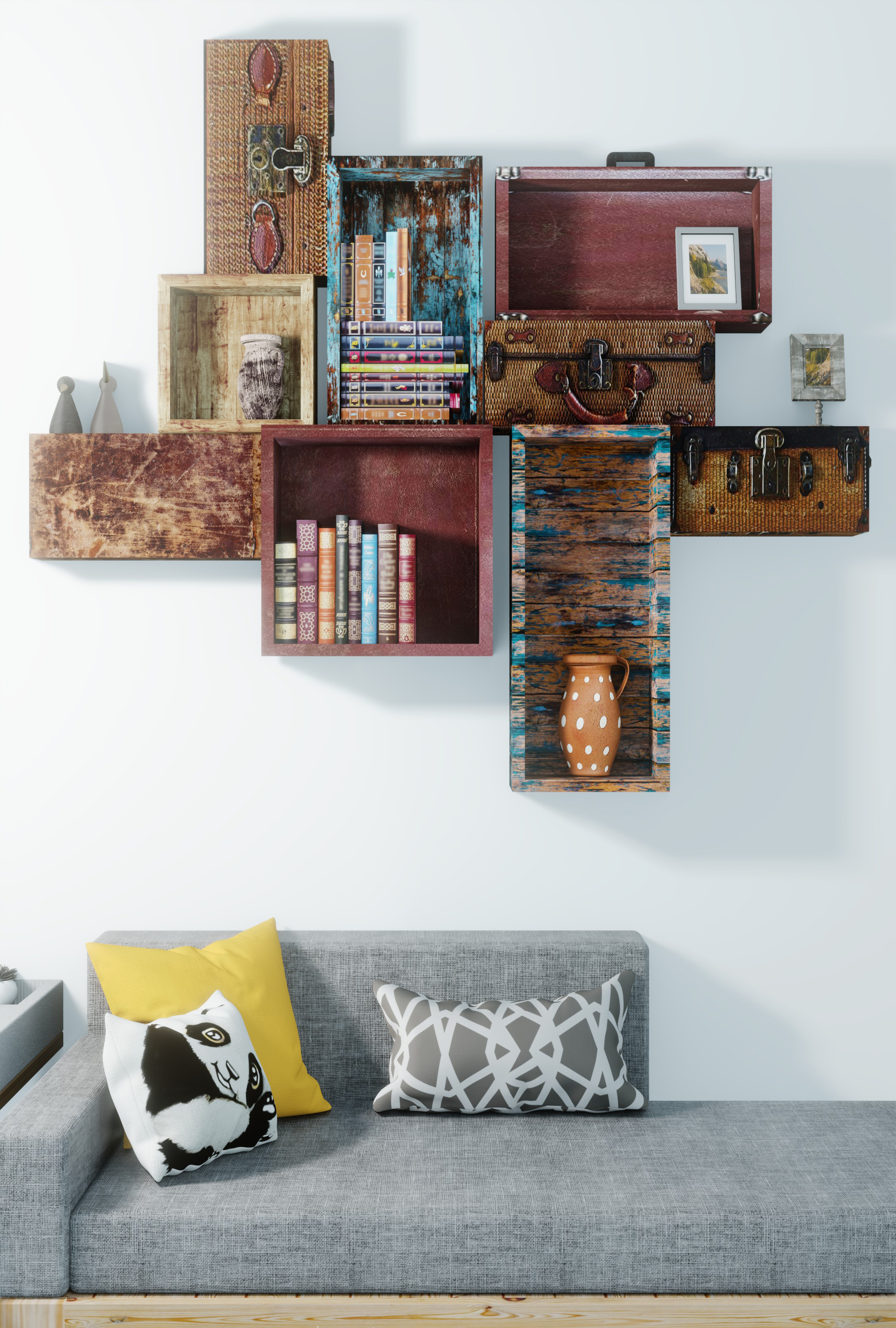 sustainable book shelf designs 