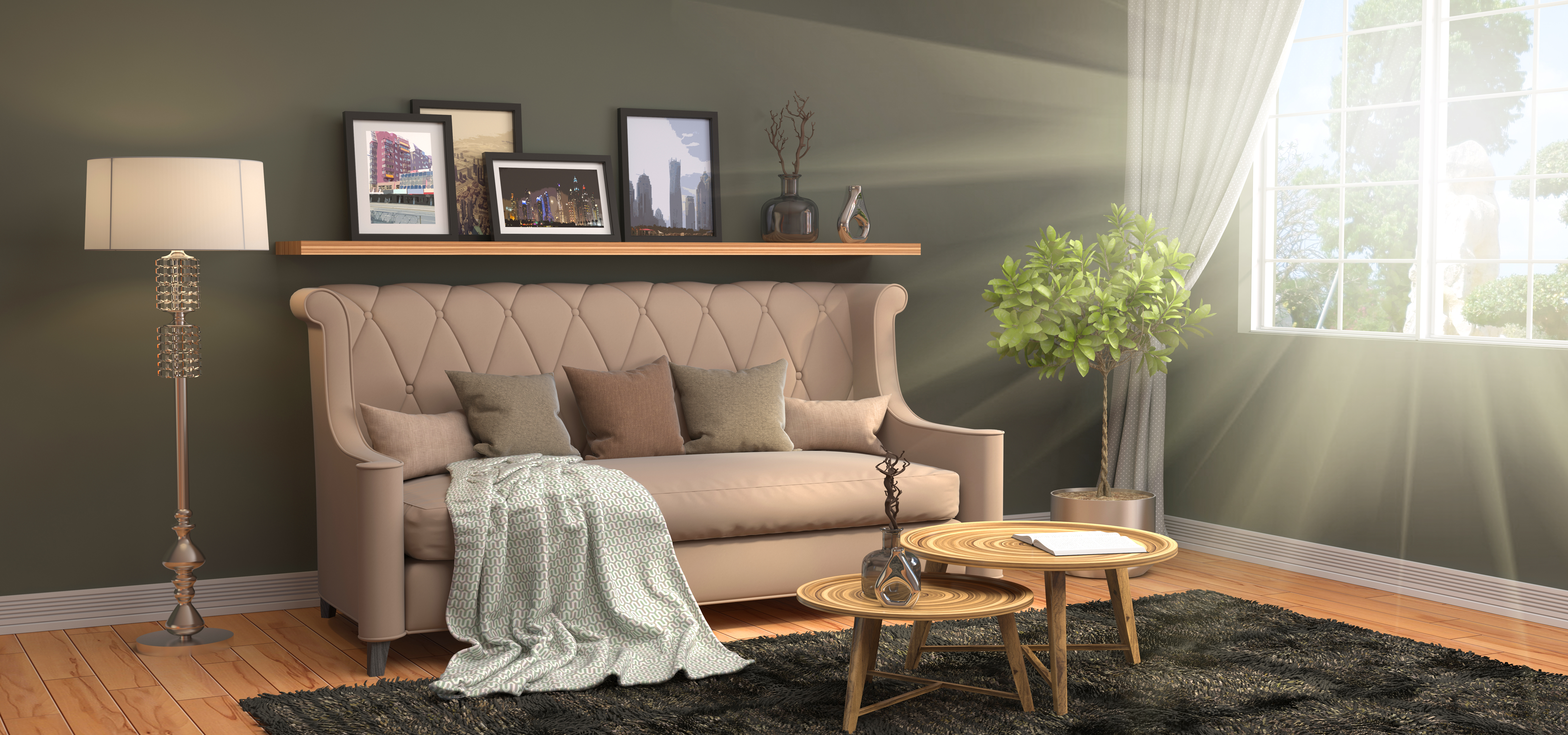 Wall Showcase Design Ideas for Living Room - HomeLane Blog
