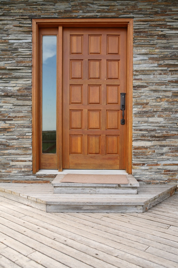 3. Teak Wood Rectangular Panel doors with Mirror