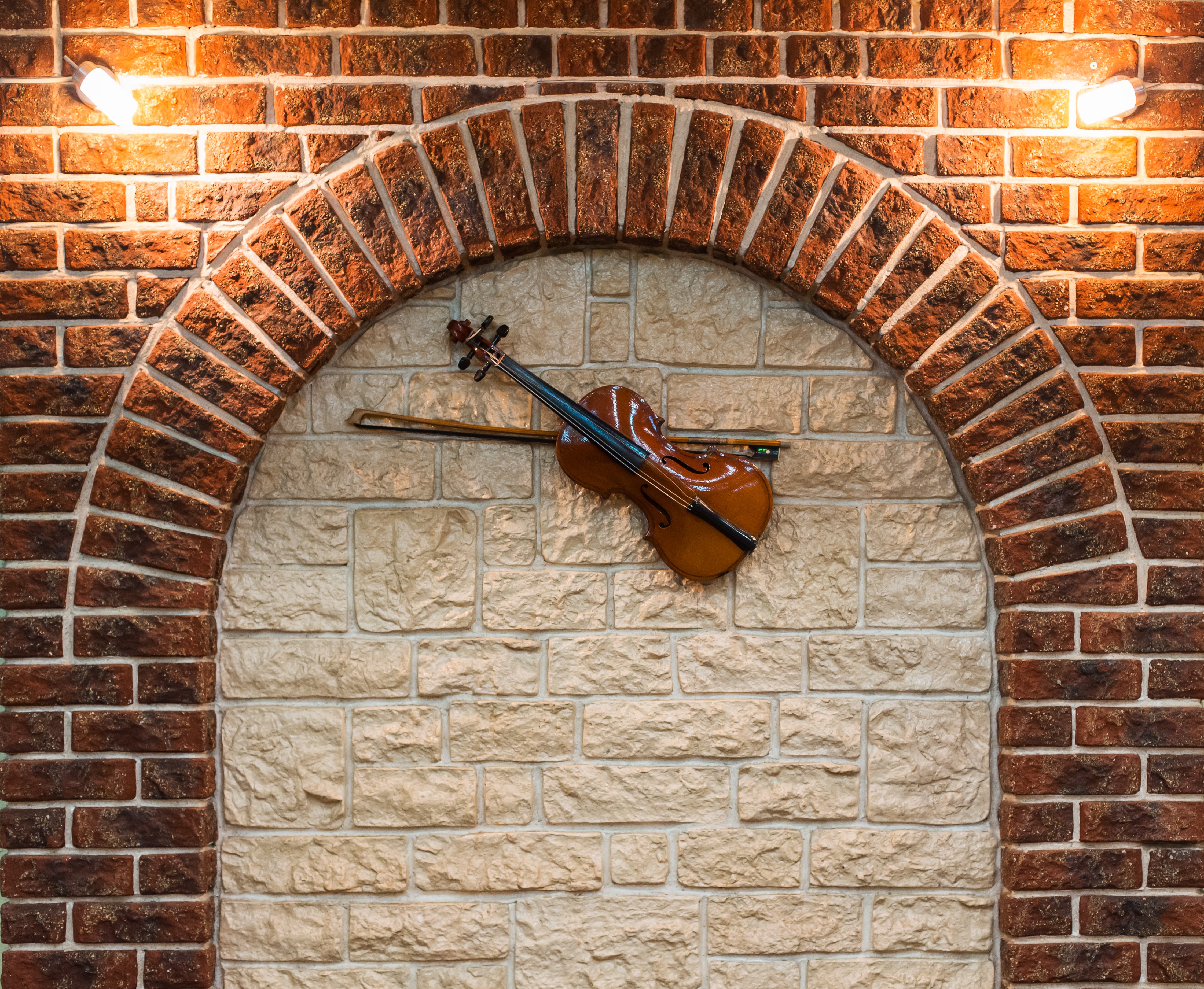 musical instrument as wall art
