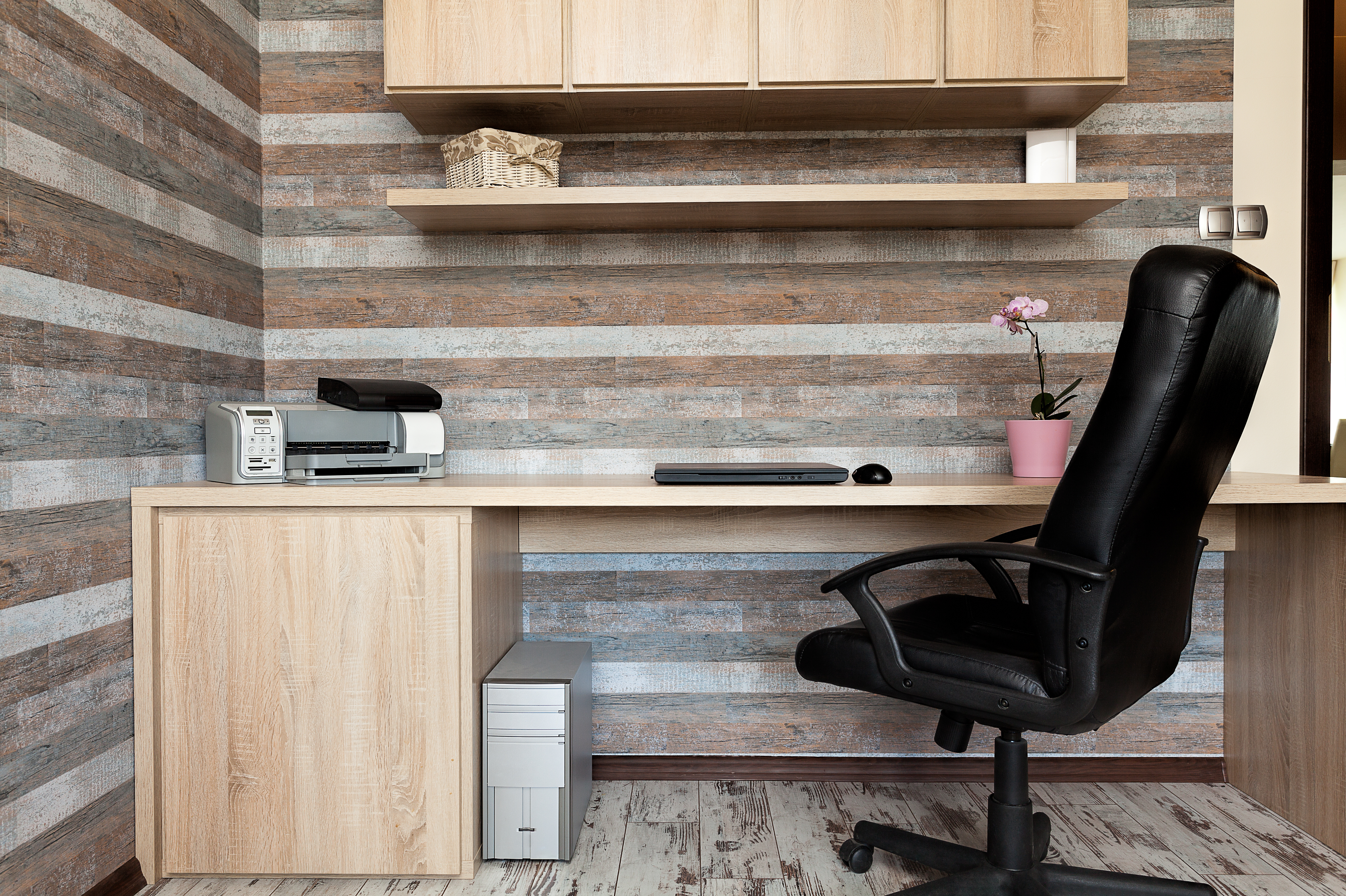 ergonomically designed work space at home