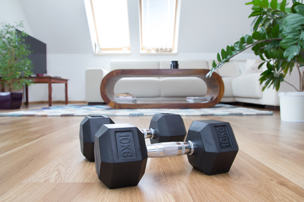 Home workout area