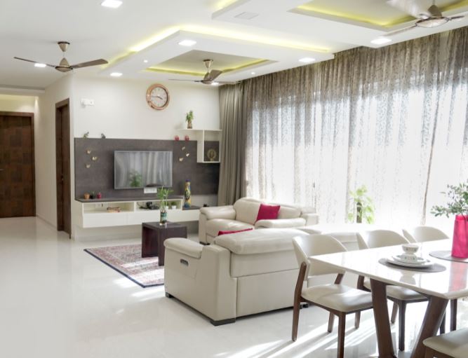 false ceiling as space dividers