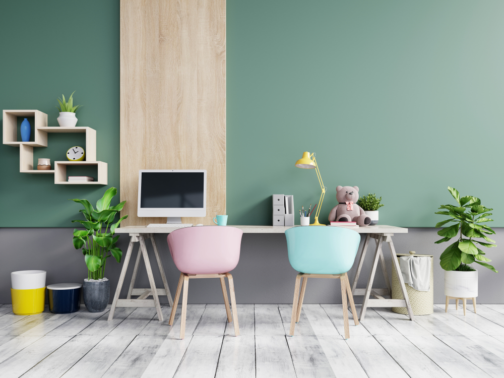 green home office design