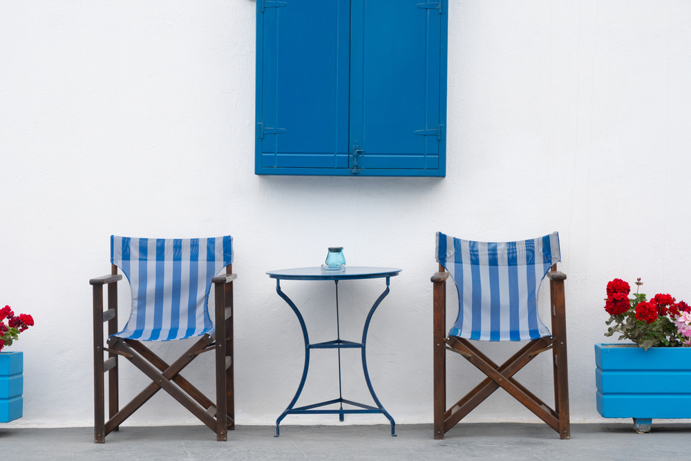 Mediterranean Blue window 