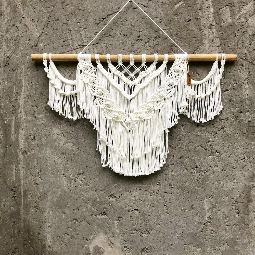 textured cloth wall hanging