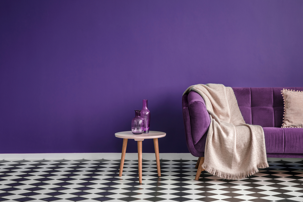 purple wall colours