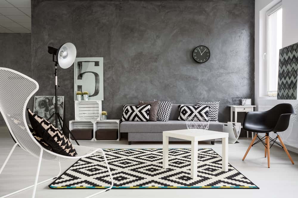 black and white combination rugs