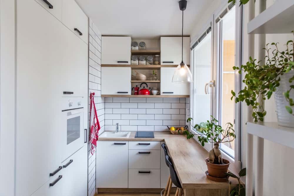 space saving cosy kitchen interior design