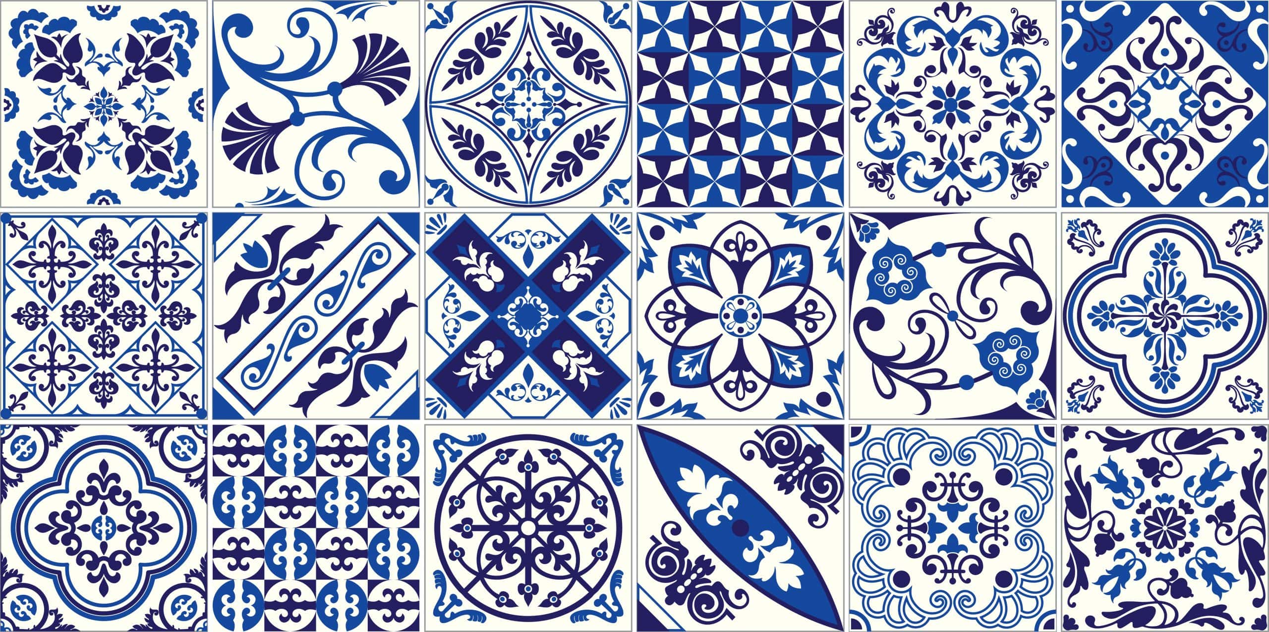 jewel-patterned tiles