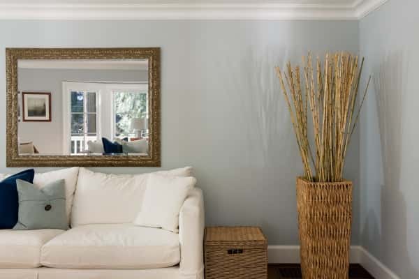 living room mirror interior design