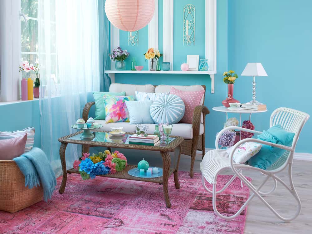 Pink And Blue Interior Design Examples Design Tips And Accessory  Recommendations