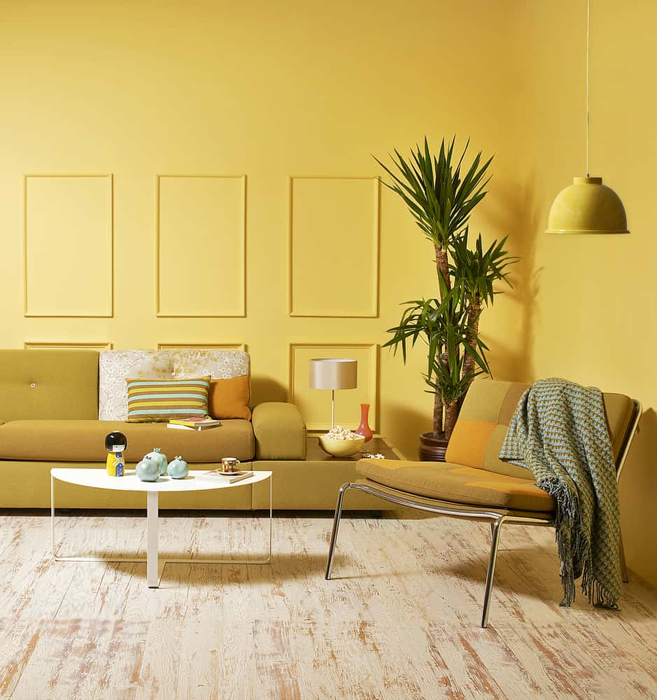 Hawthorne Yellow living room