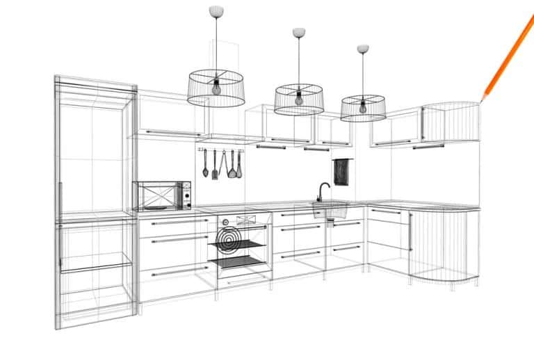 semi-modular kitchen structure