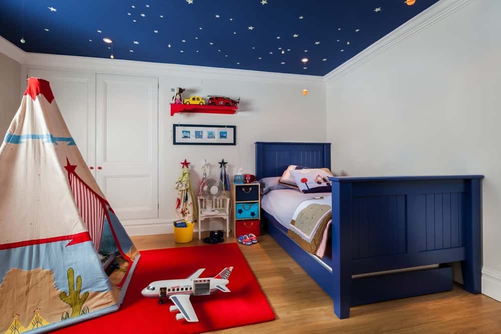 starry galaxy ceiling for your kid's bedroom