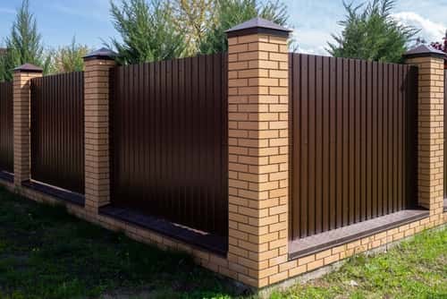 metal outer boundary wall design for home