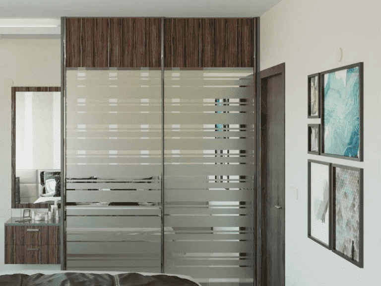 mirrored shutters with aluminium frame