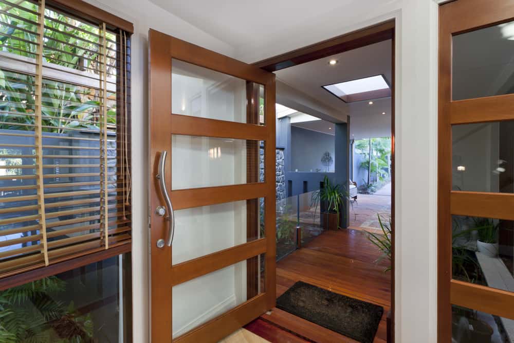modern and minimalist wooden door design