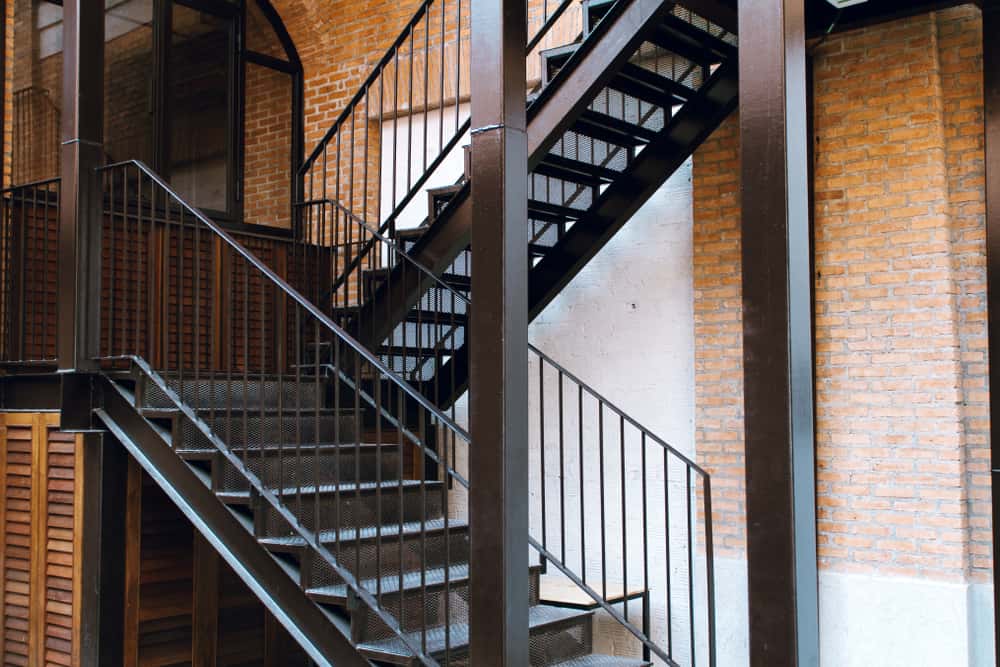 steel staircase railing design