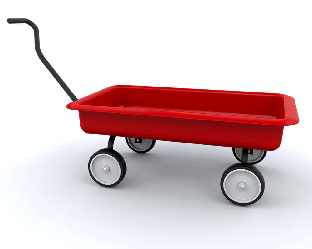 wheel cart for toy storage