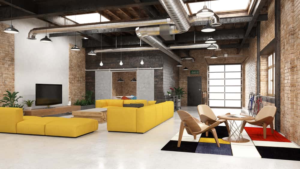 Industrial style Living room