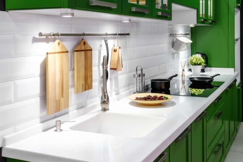 acrylic vs granite countertop kitchen