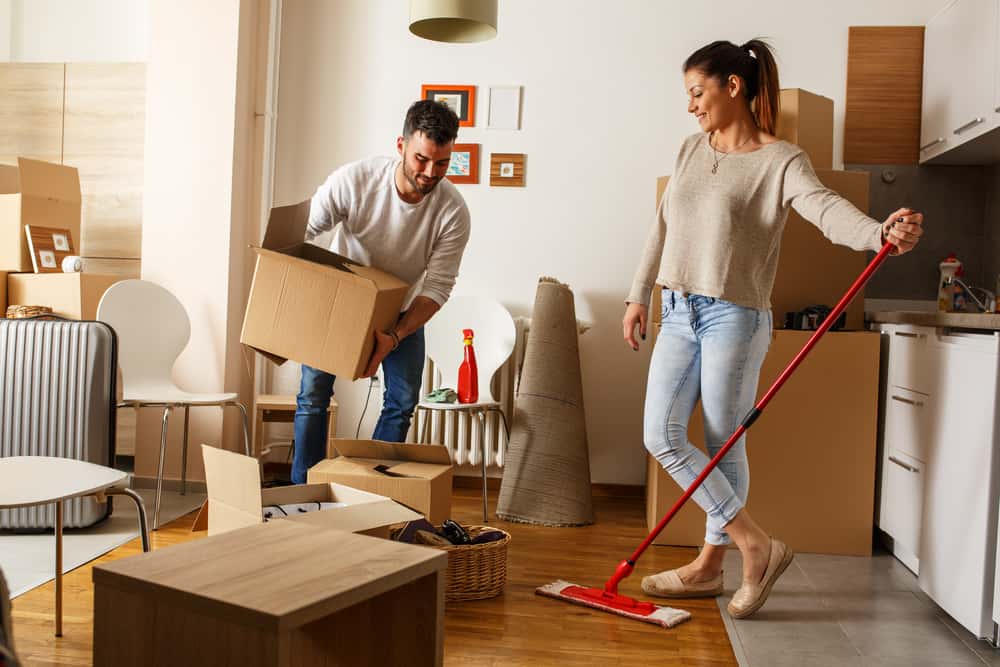 how to clean a house before move in