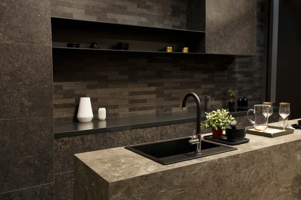 stylish black granite countertops