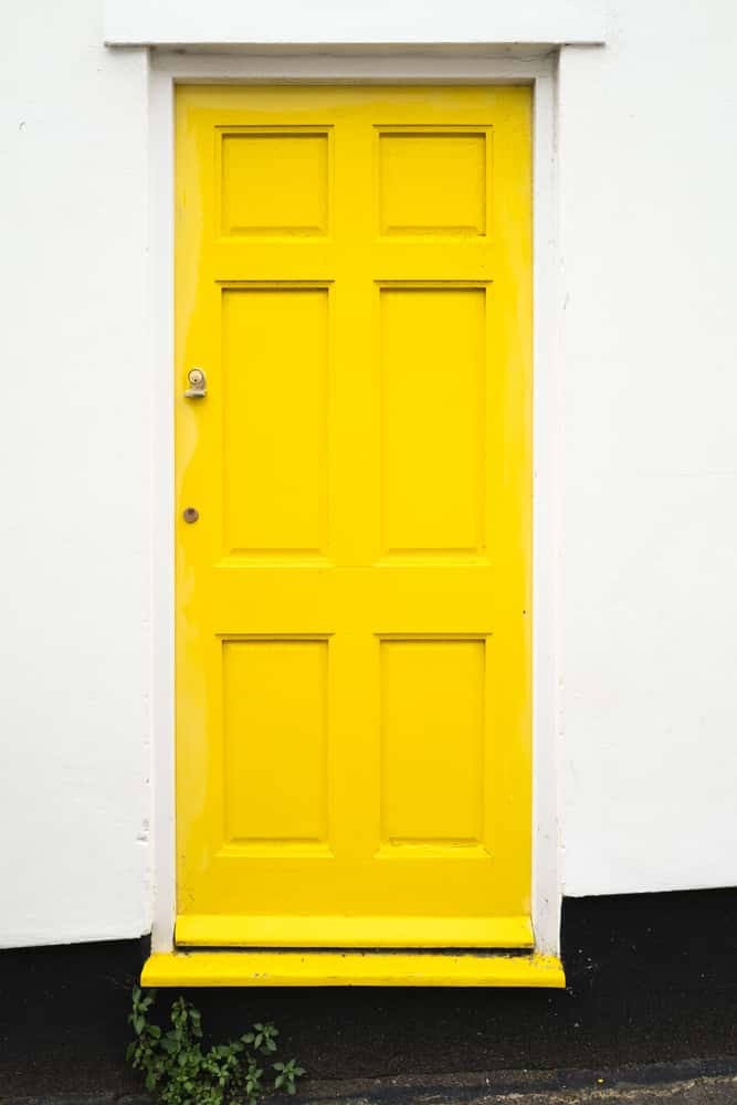 sunshine yellow door