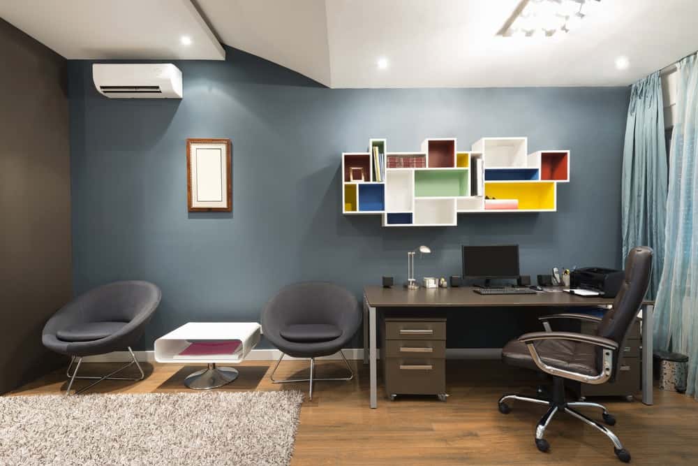 abstract themed study room