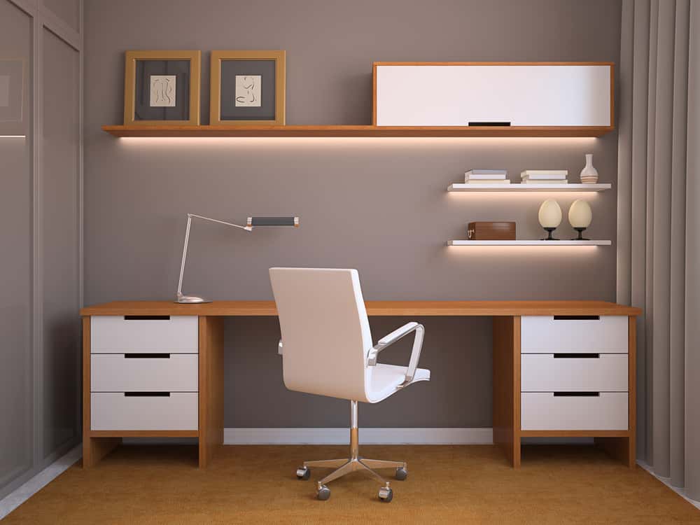 modern office study room