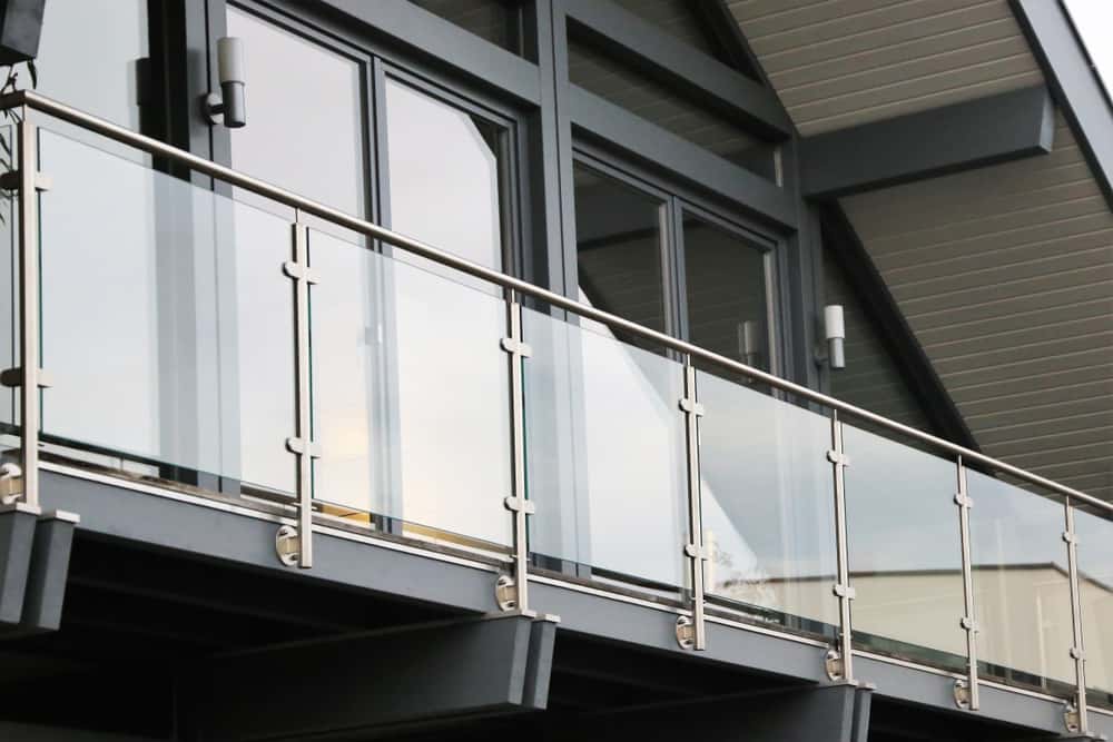 minimalist glass balcony grills 