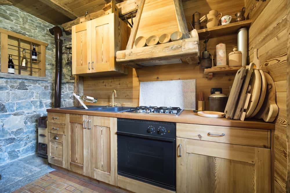raw wooden kitchen designs