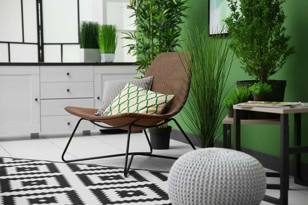 effect of green colours in home interior
