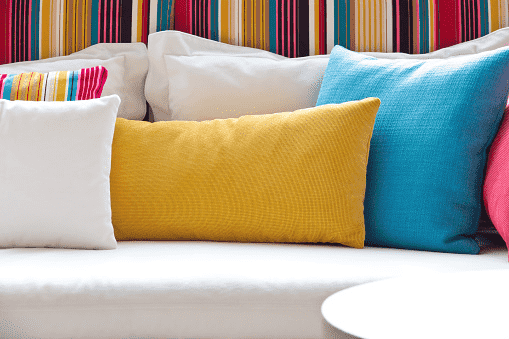 colourful pillows
