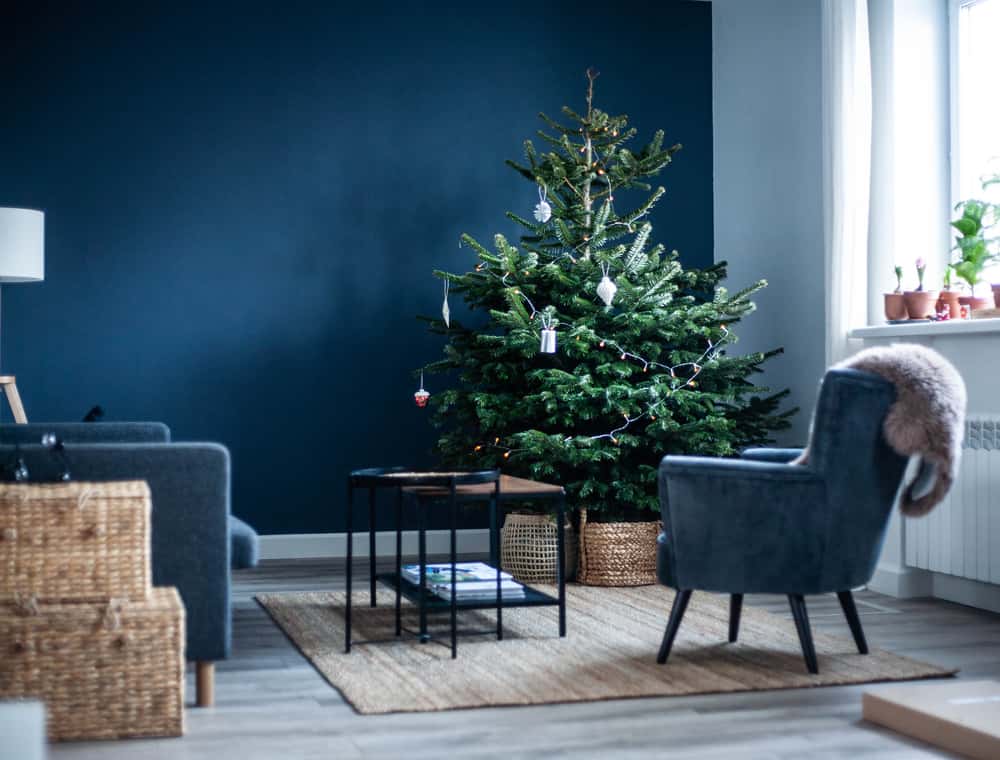 natural christmas tree - Ideeën voor kersthuisdecoratie om wat feestelijke vreugde te brengen