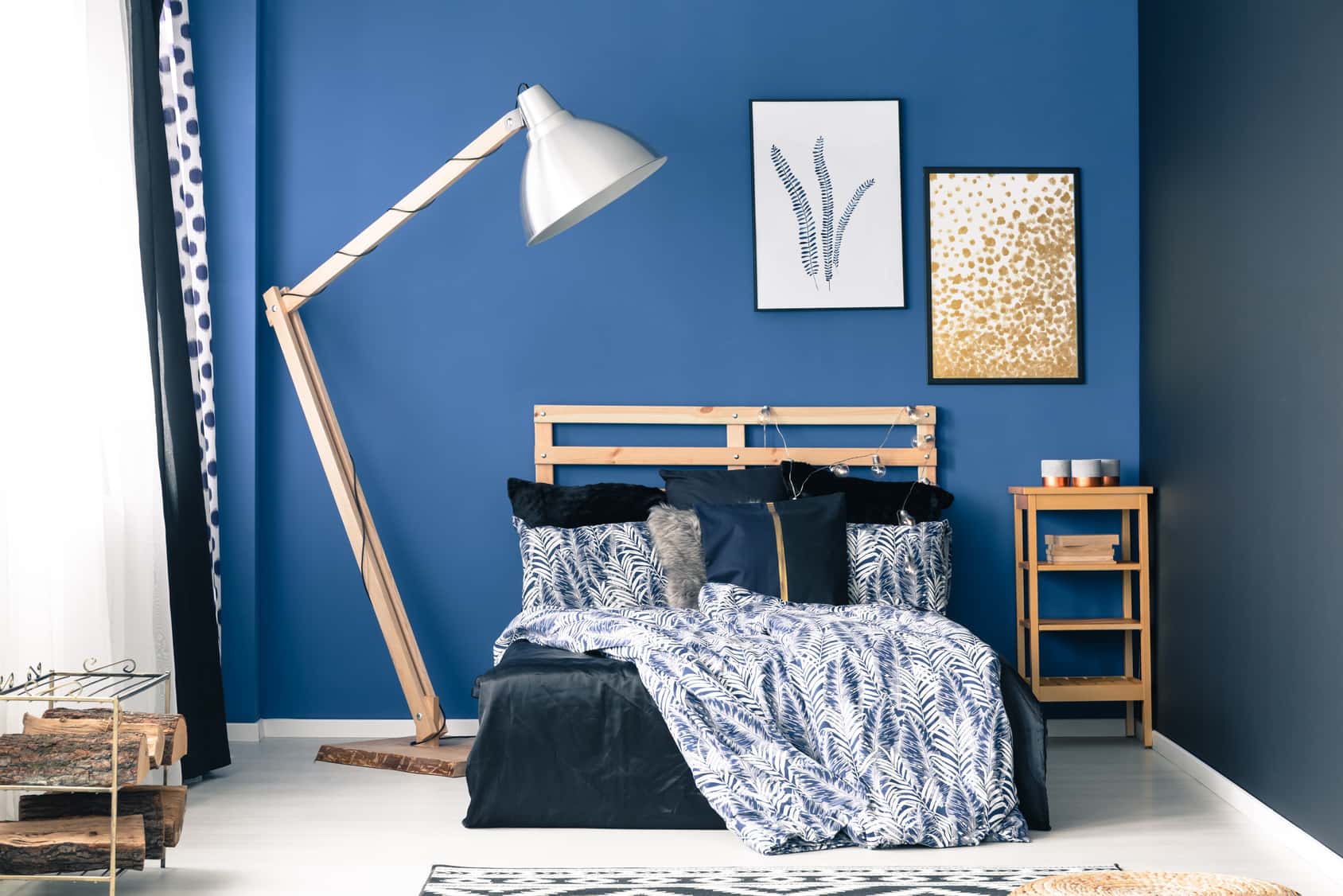 color of your interiors blue