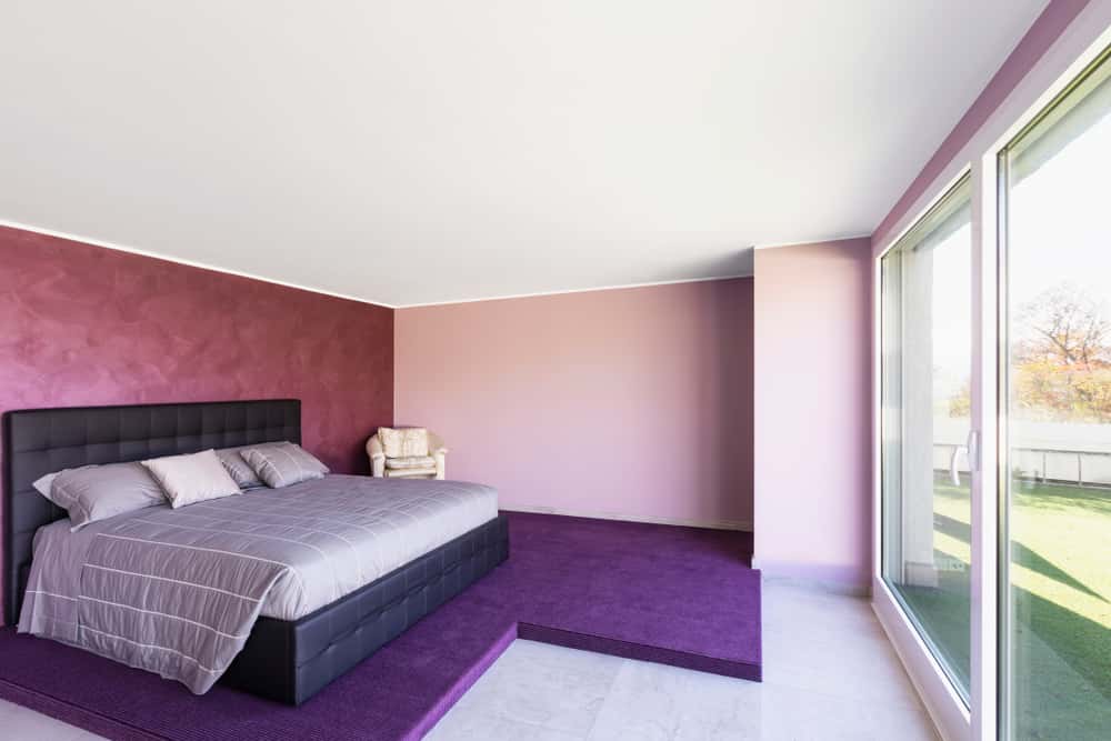 purple and pink bedroom